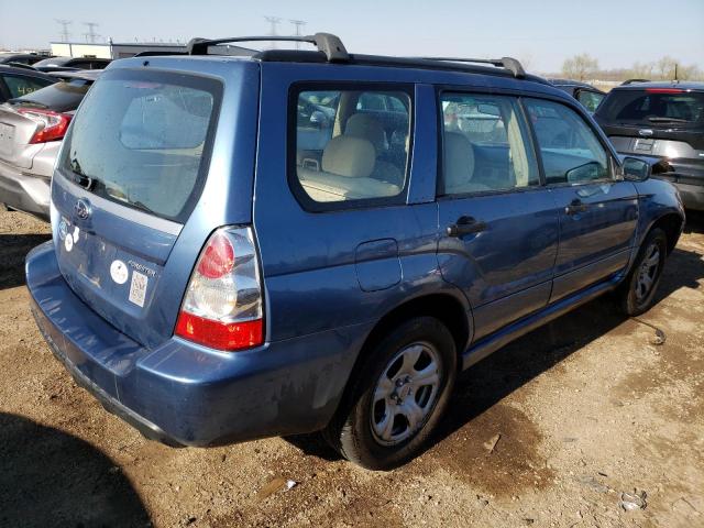 JF1SG63667H711985 - 2007 SUBARU FORESTER 2.5X BLUE photo 3