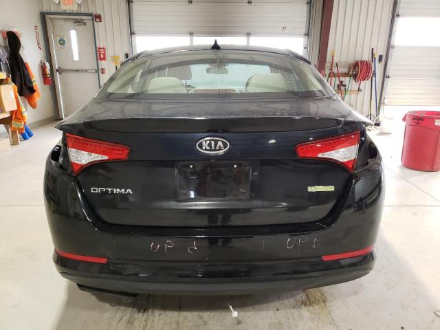 KNAGM4AD8B5000486 - 2011 KIA OPTIMA HYBRID BLACK photo 6