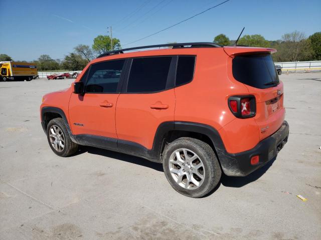 ZACCJBBB9HPF11202 - 2017 JEEP RENEGADE LATITUDE ORANGE photo 2