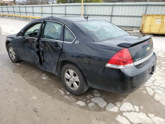 2G1WT58K589174306 - 2008 CHEVROLET IMPALA LT BLACK photo 2