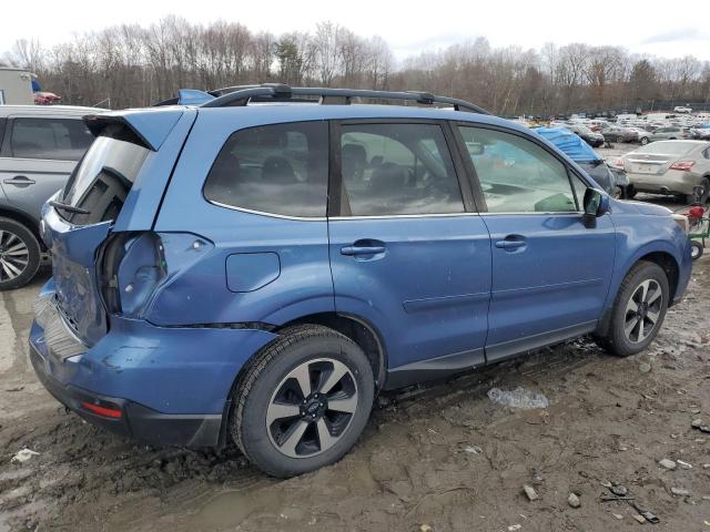 JF2SJARC3JH453154 - 2018 SUBARU FORESTER 2.5I LIMITED BLUE photo 3