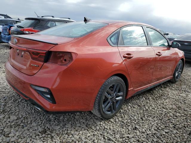 3KPF34AD1LE261580 - 2020 KIA FORTE GT LINE ORANGE photo 3