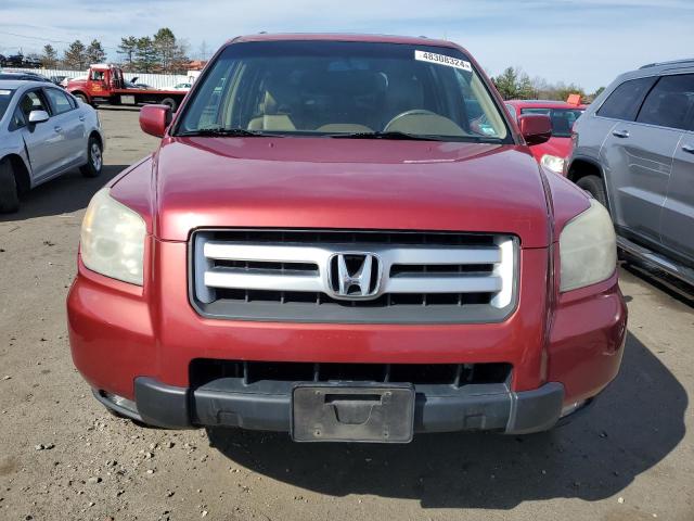 2HKYF18706H529095 - 2006 HONDA PILOT EX RED photo 5