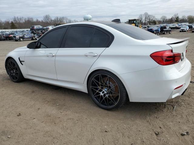 WBS8M9C50J5L00962 - 2018 BMW M3 WHITE photo 2