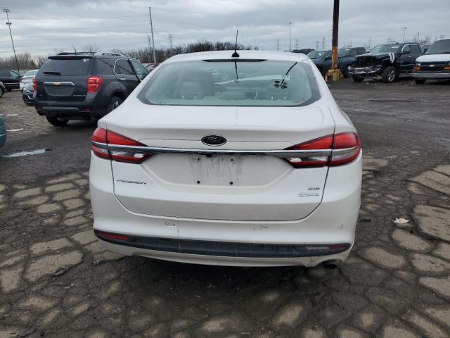 3FA6P0HD6HR245951 - 2017 FORD FUSION SE WHITE photo 6