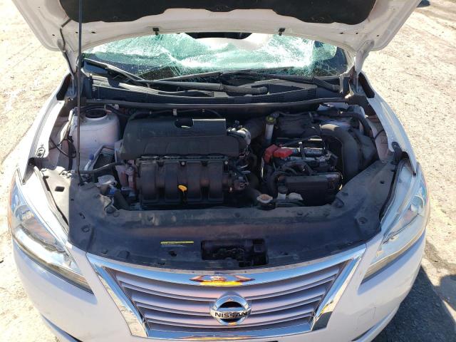 3N1AB7AP8FY346348 - 2015 NISSAN SENTRA S WHITE photo 11