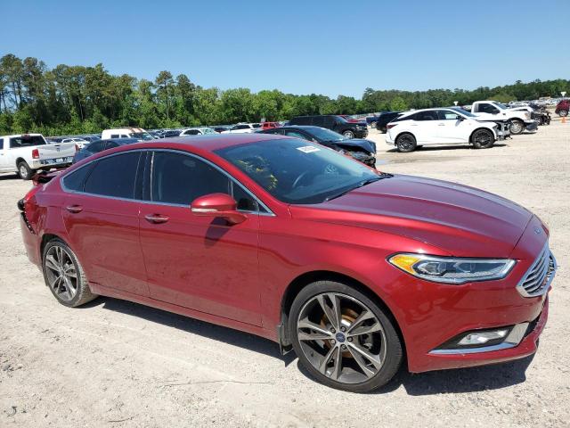 3FA6P0K93HR186572 - 2017 FORD FUSION TITANIUM RED photo 4