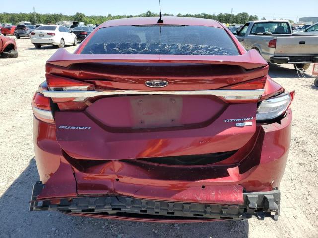 3FA6P0K93HR186572 - 2017 FORD FUSION TITANIUM RED photo 6