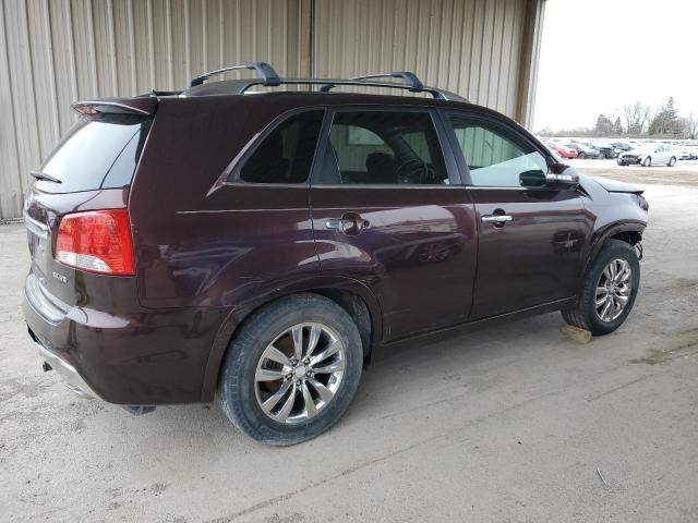 5XYKW4A21CG297955 - 2012 KIA SORENTO SX BURGUNDY photo 3