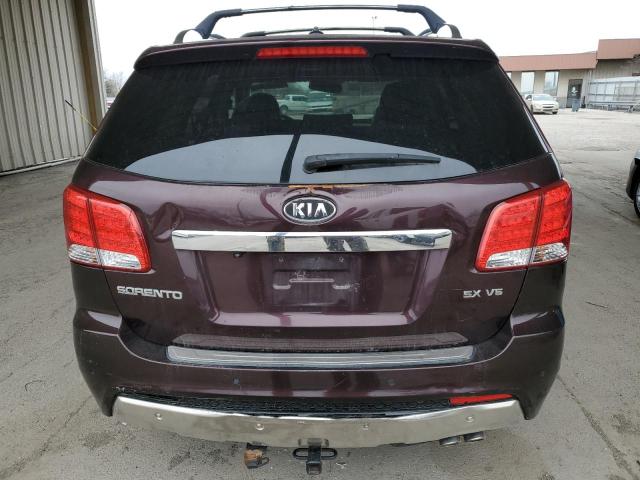 5XYKW4A21CG297955 - 2012 KIA SORENTO SX BURGUNDY photo 6