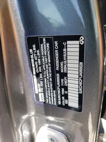 SJKCH5CP1JA055528 - 2018 INFINITI QX30 BASE GRAY photo 12