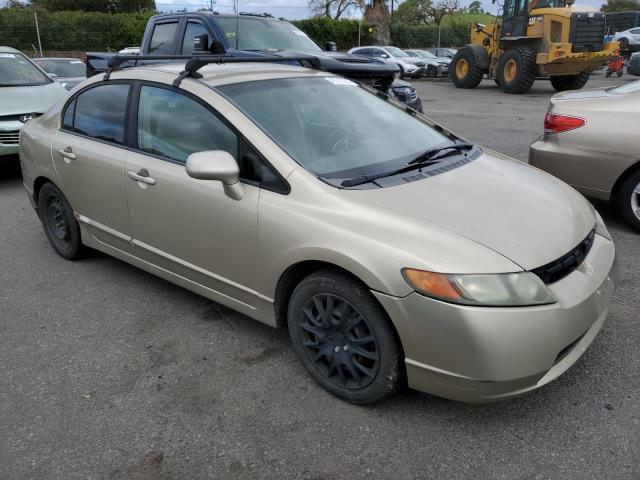 1HGFA16518L068058 - 2008 HONDA CIVIC LX TAN photo 4