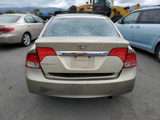 1HGFA16518L068058 - 2008 HONDA CIVIC LX TAN photo 6