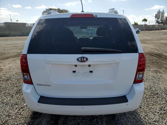 KNDMG4C75C6456882 - 2012 KIA SEDONA LX WHITE photo 6