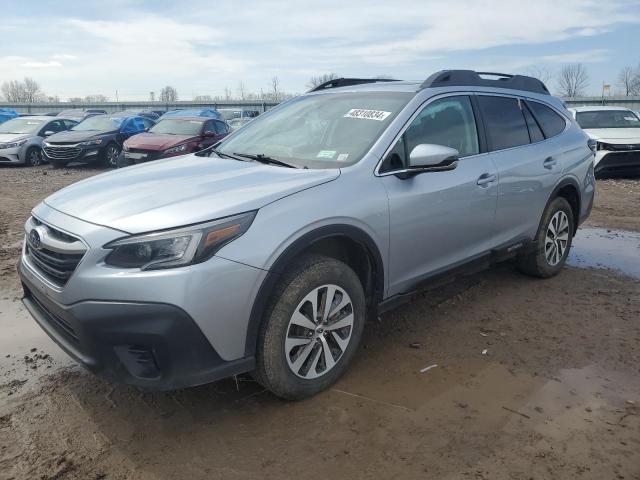 4S4BTAFC4M3130869 - 2021 SUBARU OUTBACK PREMIUM SILVER photo 1