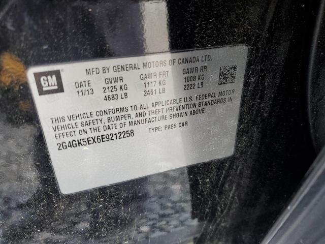 2G4GK5EX6E9212258 - 2014 BUICK REGAL 黑色 照片 12