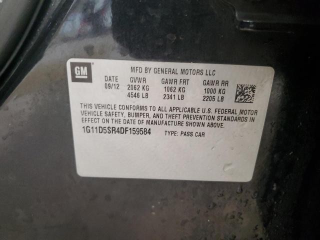 1G11D5SR4DF159584 - 2013 CHEVROLET MALIBU 1LT 黑色 照片 12