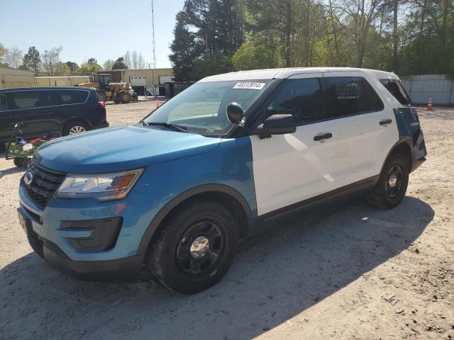 1FM5K8AR5HGD07500 - 2017 FORD EXPLORER POLICE INTERCEPTOR Mavi foto 1