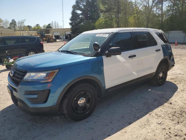 1FM5K8AR5HGD07500 - 2017 FORD EXPLORER POLICE INTERCEPTOR BLUE photo 1