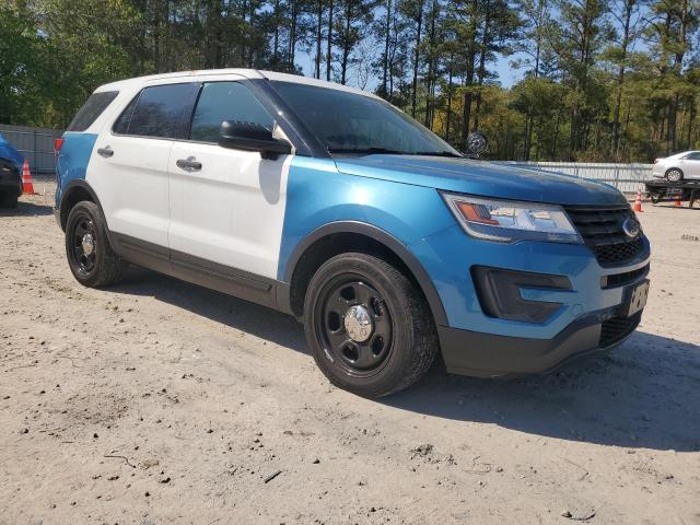 1FM5K8AR5HGD07500 - 2017 FORD EXPLORER POLICE INTERCEPTOR BLUE photo 4