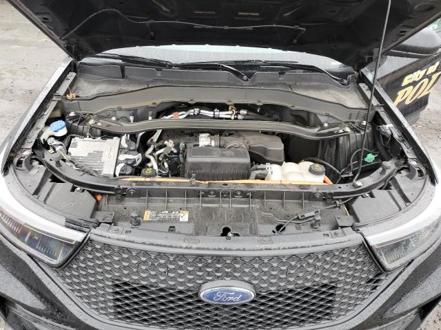 1FM5K8AW3NNA11503 - 2022 FORD EXPLORER POLICE INTERCEPTOR 黑色 照片 11