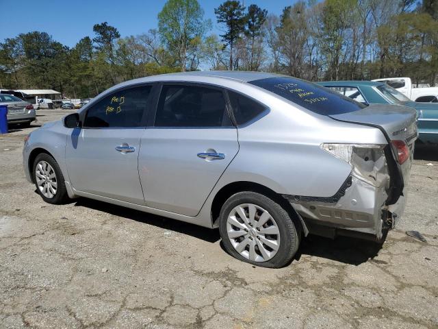 3N1AB7AP0KY393075 - 2019 NISSAN SENTRA S SILVER photo 2