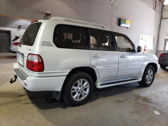 JTJHT00W133532906 - 2003 LEXUS LX 470 WHITE photo 3