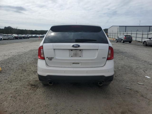 2FMDK3JC9DBC83634 - 2013 FORD EDGE SEL WHITE photo 6