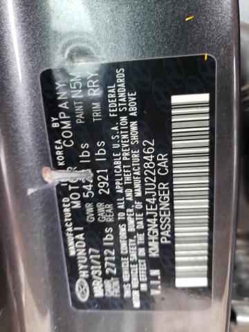 KMHGN4JE4JU228462 - 2018 GENESIS G80 BASE GRAY photo 13