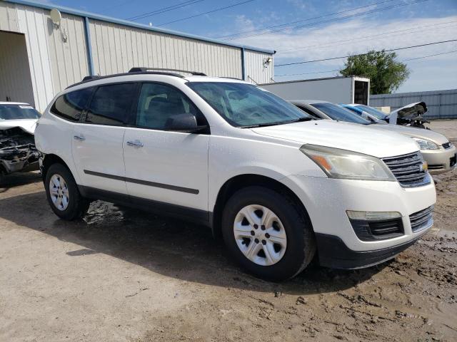 1GNKRFED5EJ135612 - 2014 CHEVROLET TRAVERSE LS WHITE photo 4