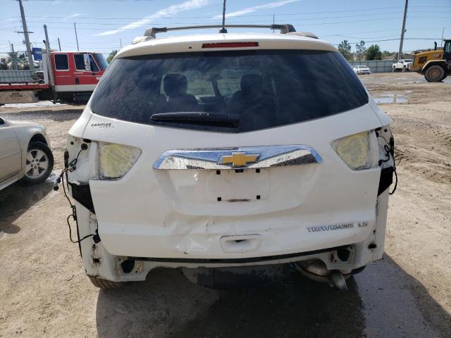 1GNKRFED5EJ135612 - 2014 CHEVROLET TRAVERSE LS WHITE photo 6