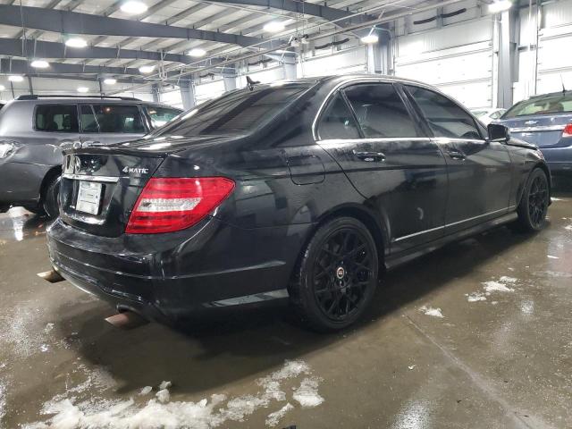 WDDGF8AB7EA956255 - 2014 MERCEDES-BENZ C 300 4MATIC BLACK photo 3