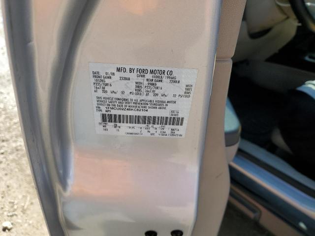 1FMCU02Z48KC82104 - 2008 FORD ESCAPE XLS SILVER photo 12