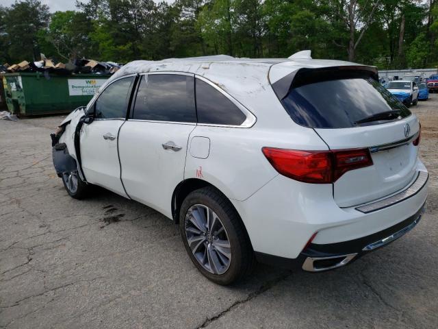 5J8YD3H52JL003086 - 2018 ACURA MDX TECHNOLOGY WHITE photo 2