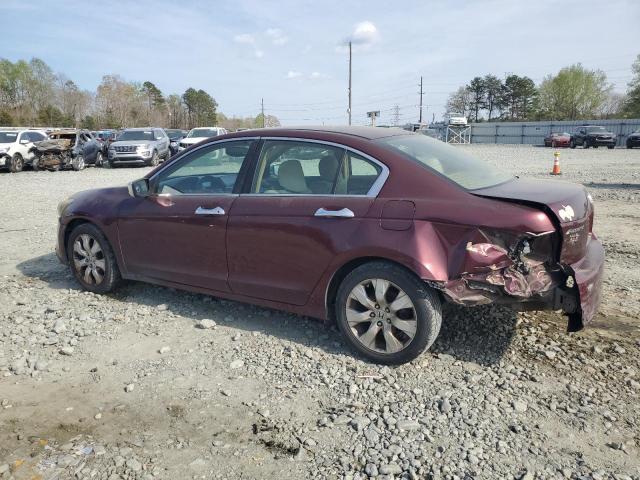 1HGCP26349A191842 - 2009 HONDA ACCORD LX BURGUNDY photo 2