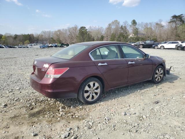 1HGCP26349A191842 - 2009 HONDA ACCORD LX BURGUNDY photo 3