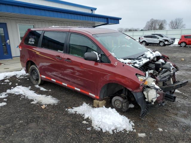 5TDZK3DC5DS344501 - 2013 TOYOTA SIENNA RED photo 4