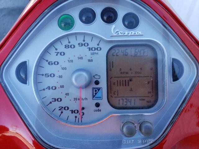 ZAPM459LX75003578 - 2007 VESPA GTS 250 RED photo 8