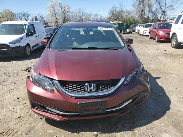 2HGFB2F52EH508316 - 2014 HONDA CIVIC LX BURGUNDY photo 5