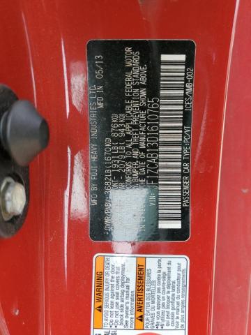 JF1ZCAB13D1610765 - 2013 SUBARU BRZ 2.0 PREMIUM RED photo 12