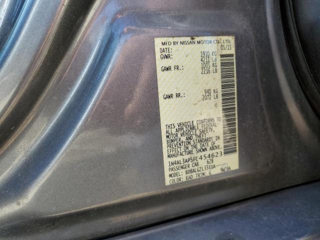 1N4AL3AP5FC454623 - 2015 NISSAN ALTIMA 2.5 GRAY photo 12