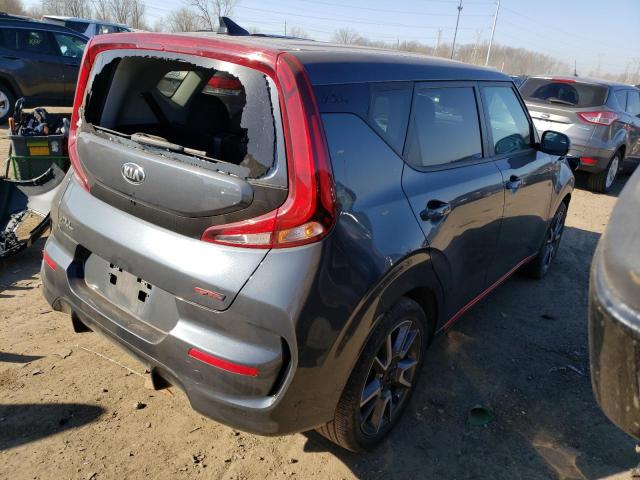 KNDJ63AU9L7074650 - 2020 KIA SOUL GT LINE GRAY photo 3