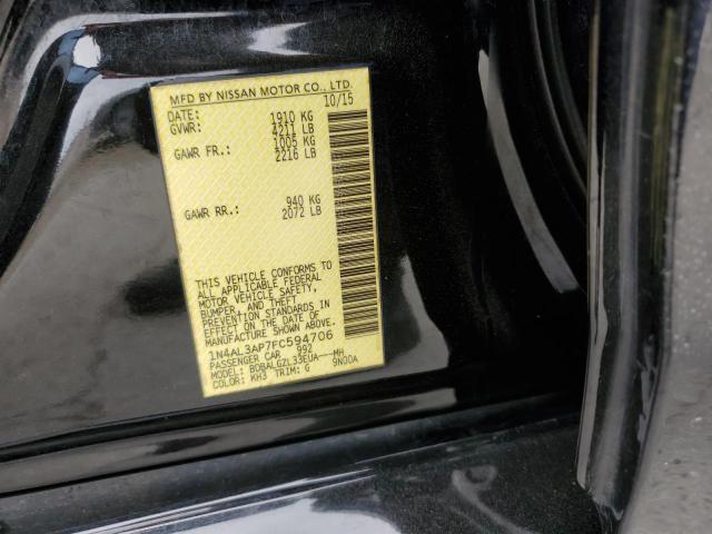 1N4AL3AP7FC594706 - 2015 NISSAN ALTIMA 2.5 BLACK photo 13