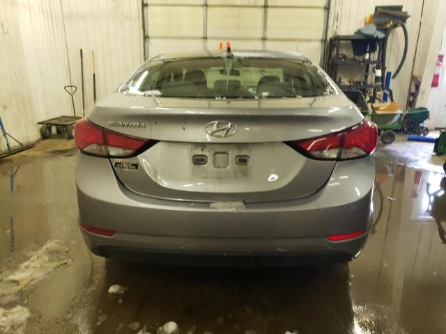 KMHDH4AE8EU141728 - 2014 HYUNDAI ELANTRA SE GRAY photo 6