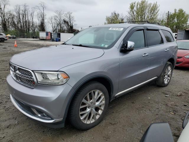 1C4RDJEG2EC581921 - 2014 DODGE DURANGO CITADEL SILVER photo 1