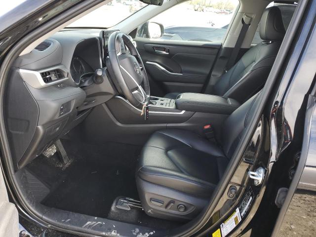 5TDGZRBH2MS542215 - 2021 TOYOTA HIGHLANDER XLE BLACK photo 7