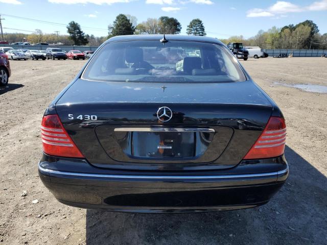 WDBNG70J43A383621 - 2003 MERCEDES-BENZ S 430 BLACK photo 6