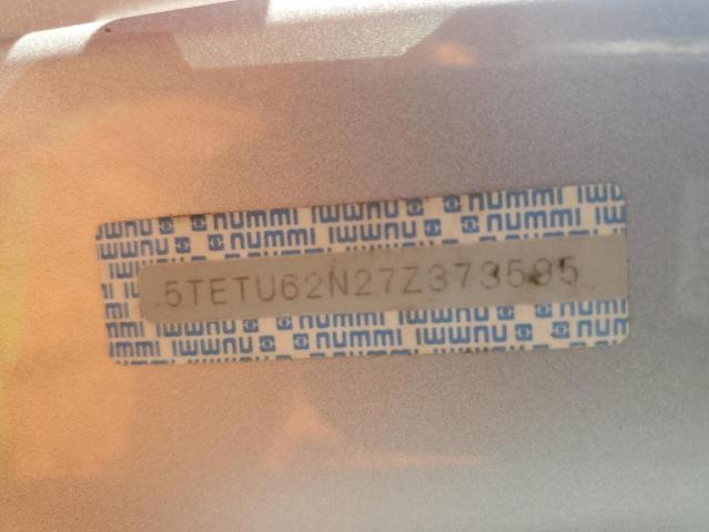 5TETU62N27Z373595 - 2007 TOYOTA TACOMA PRERUNNER ACCESS CAB SILVER photo 12