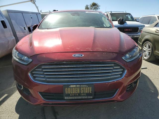 3FA6P0SU8FR226761 - 2015 FORD FUSION TITANIUM PHEV RED photo 5