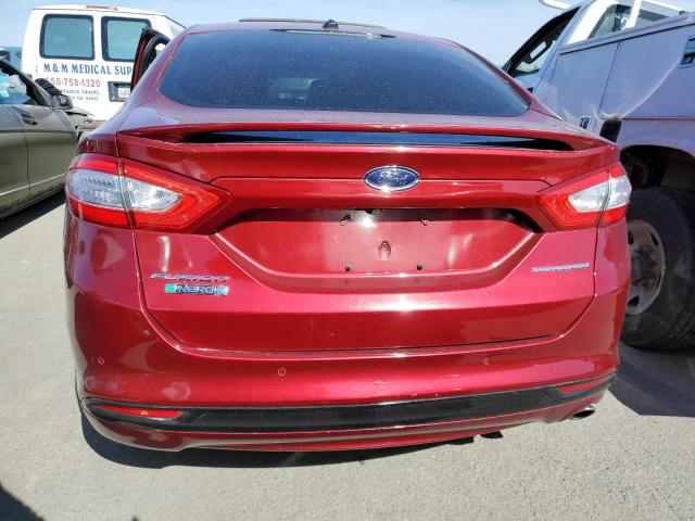 3FA6P0SU8FR226761 - 2015 FORD FUSION TITANIUM PHEV RED photo 6